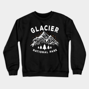 glacier national park mountains Crewneck Sweatshirt